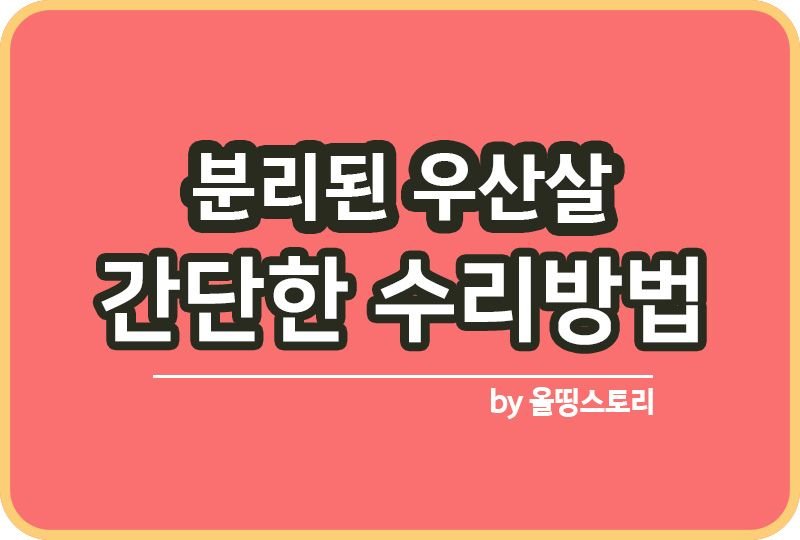 끊어지거나 분리된 우산살 수리하는 방법_썸네일