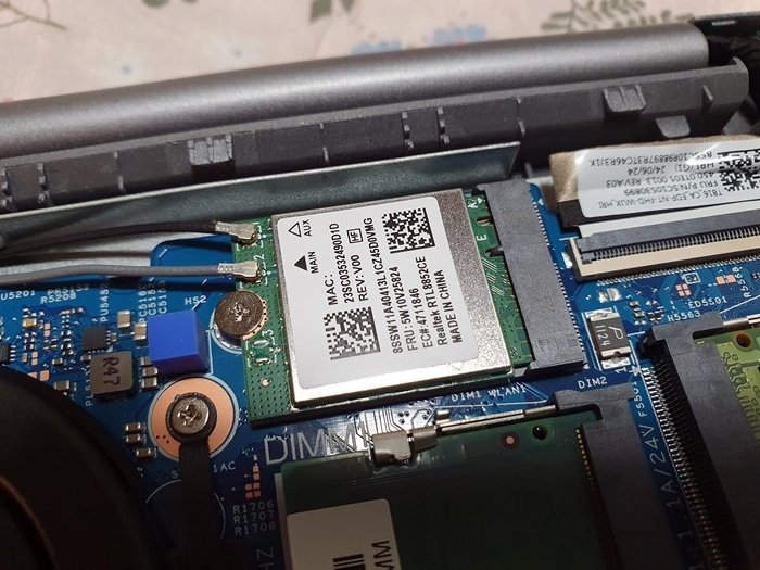레노버 씽크북 16ARP G7 R7 인텔 무선랜카드 교체방법_6